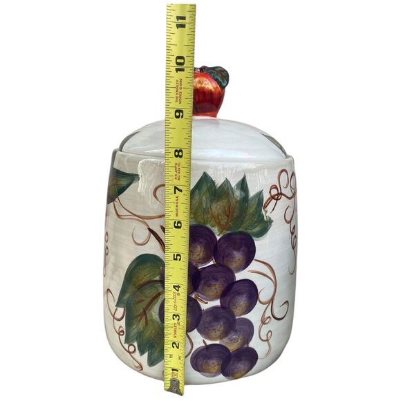 Ceramics Classica Venetian Tabletops Unlimited Canister Cookie Jar Lid Large - Picture 9 of 10